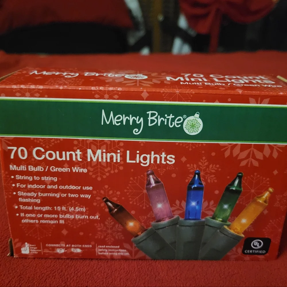 Merry Brite 70 Count Mini Multo Color Lights